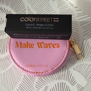 Color Street Lipstick with Pink Pouch